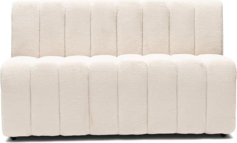 Rivièra Maison Eetkamerbank Dazzle Op wieltjes 160cm Faux Fur Polar Bear