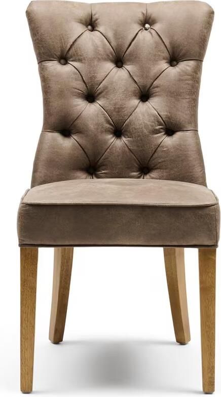 Rivièra Maison Eetkamerstoel Balmoral Pellini Leder Coffee