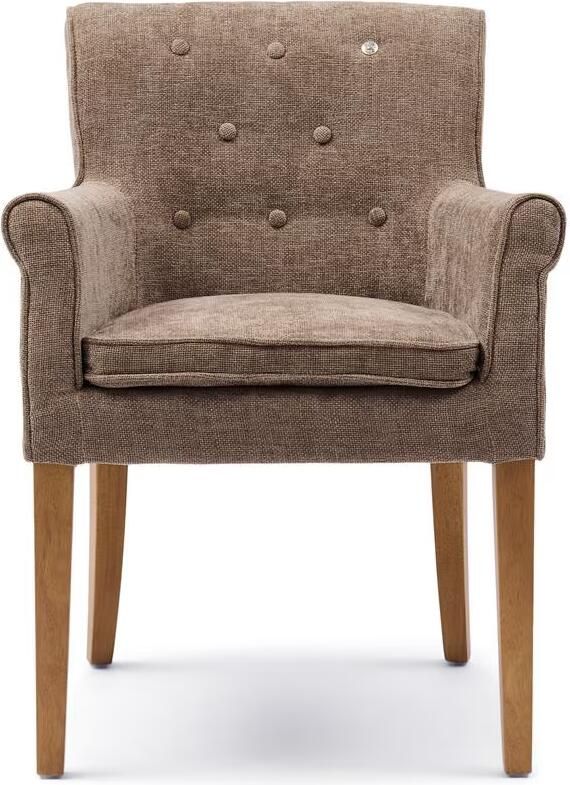 Rivièra Maison Eetkamerstoel La Scala Weave Warm Mushroom