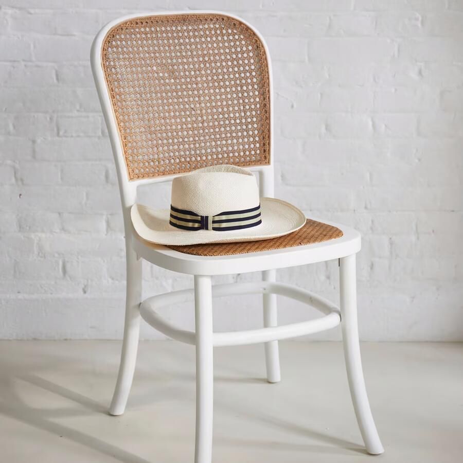 Rivièra Maison Eetkamerstoel Sant Miquel Eikenhout en rattan Wit