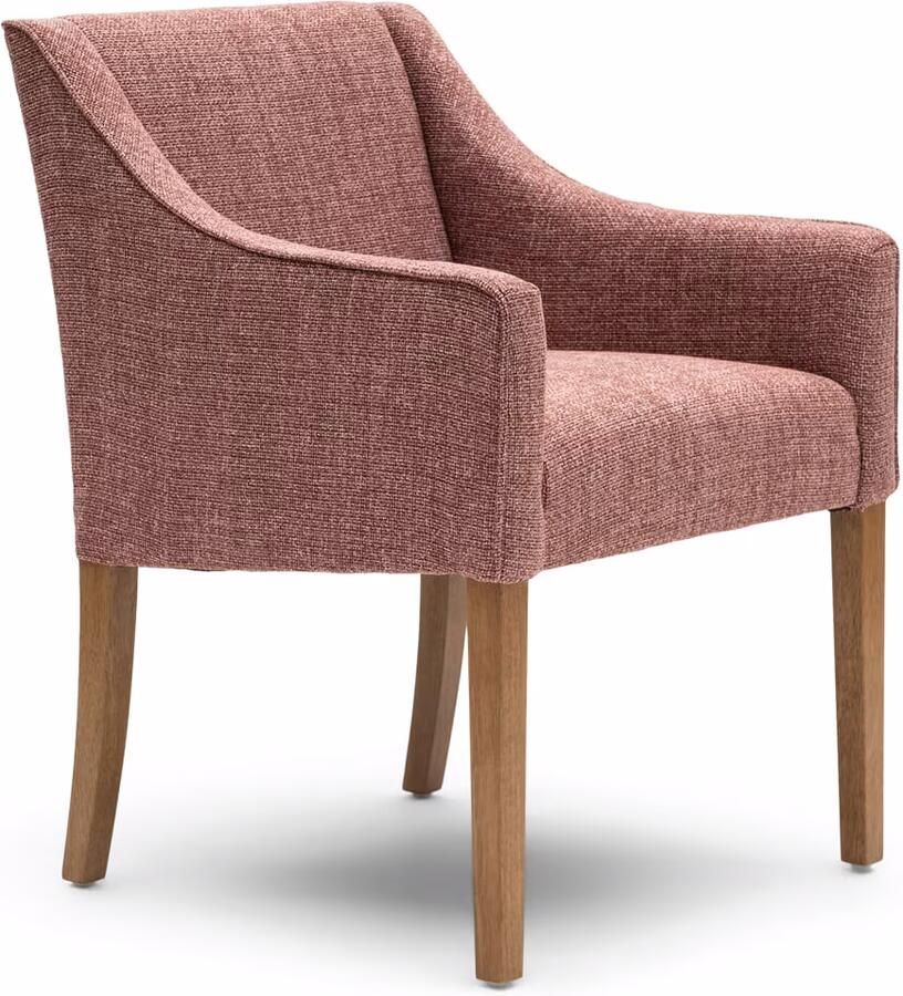 Rivièra Maison Eetkamerstoel Savile Row Chenille Jacquard Coral Pink