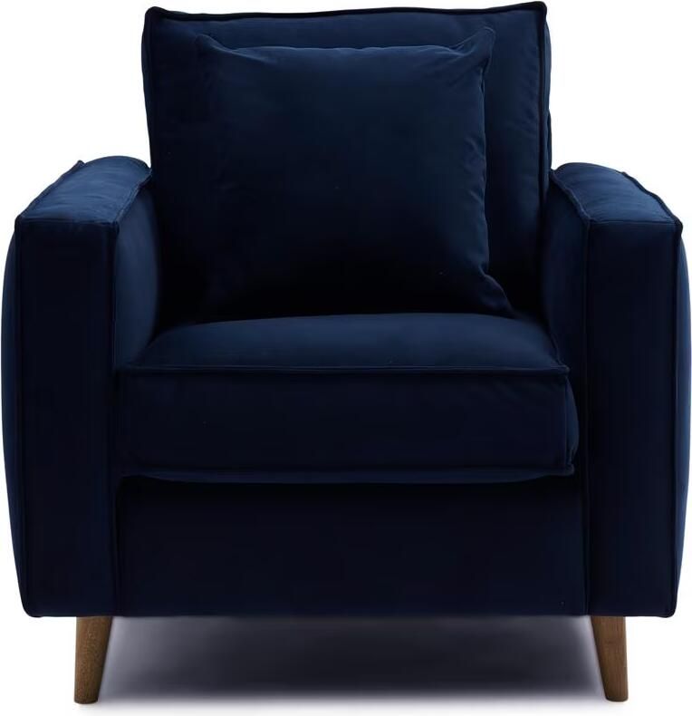 Rivièra Maison Fauteuil Kendall Velvet Midnight Navy