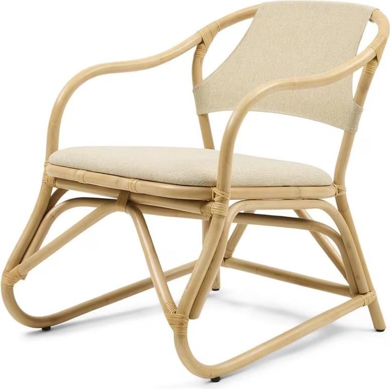 Rivièra Maison Fauteuil Nassau Beach Stof en rattan Naturel