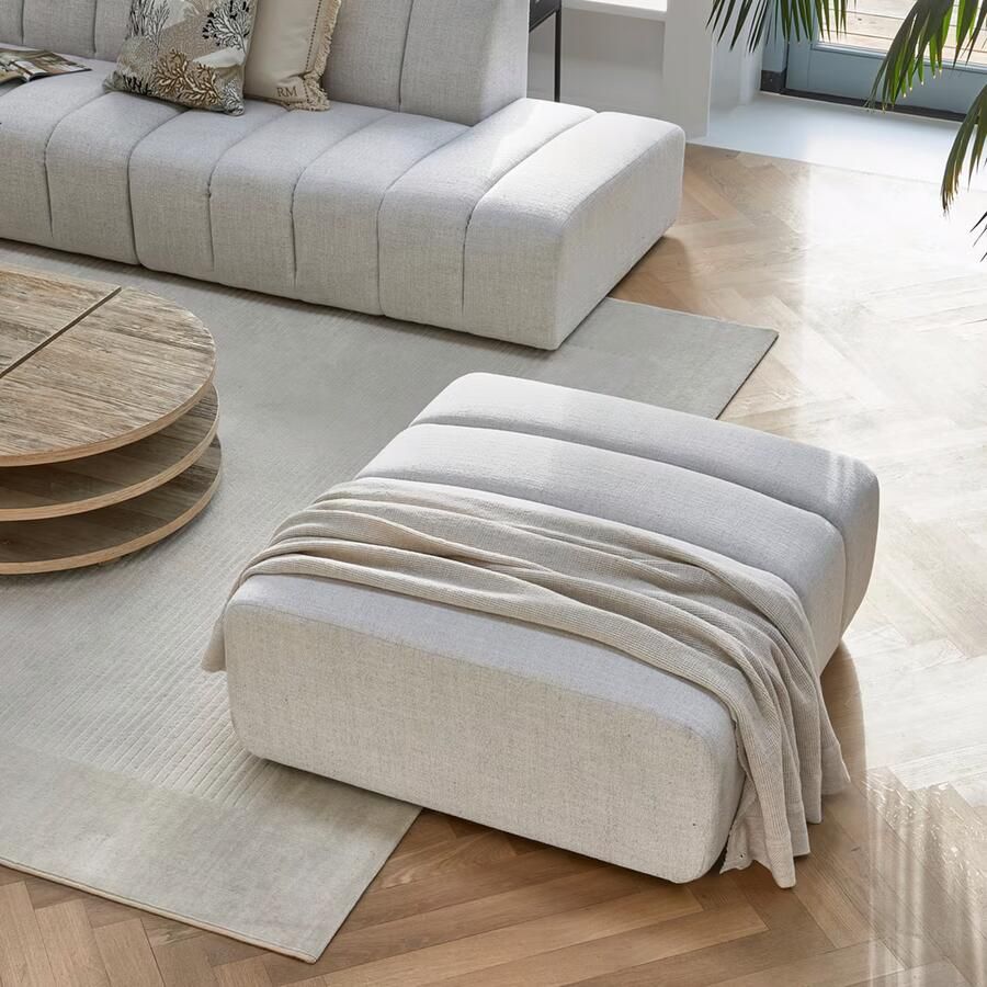 Rivièra Maison Hocker Dazzle Rich Tweed Antiek Wit