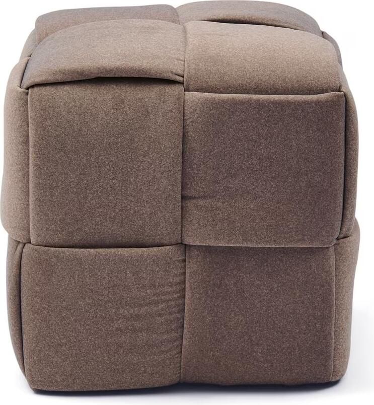 Rivièra Maison Hocker Qbic Mohair 40 x 45cm Truffle