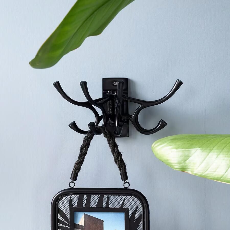 Riviera Maison Handdoekhaakjes Five Hook Zwart - Foto 2