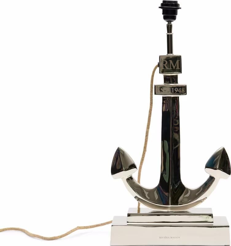Rivièra Maison Riviera Maison Lampenvoet Zilver Classic Anchor Tafellamp