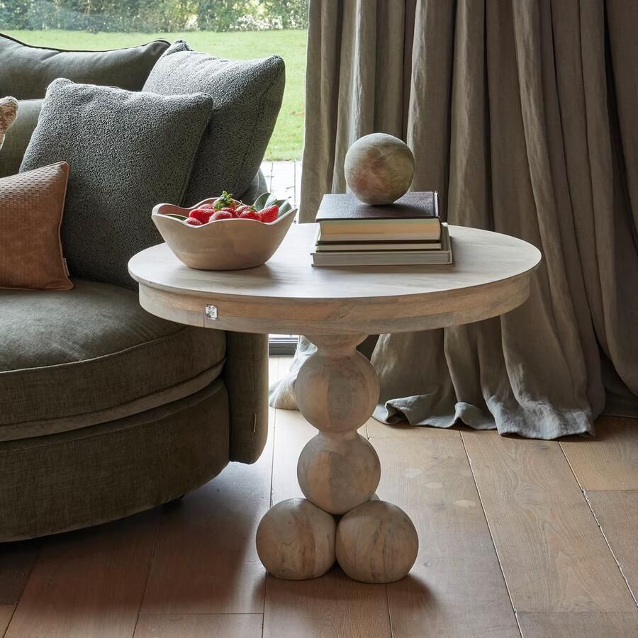 Rivièra Maison Ronde Salontafel Anacapri Mangohout 75cm Naturel