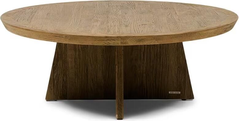 Rivièra Maison Ronde Salontafel Zermatt Eikenhout 100cm Naturel