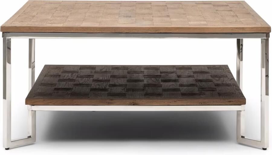 Rivièra Maison Salontafel South End Eikenhout 90 x 90cm Bruin Vierkant