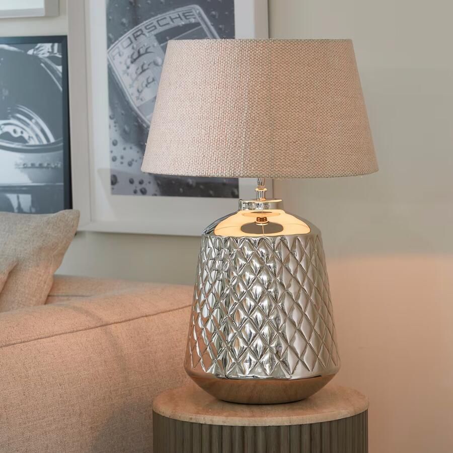 Rivièra Maison Riviera Maison Lamp Zilver Maribel Aluminium (ØxH) 30x41 - Foto 2