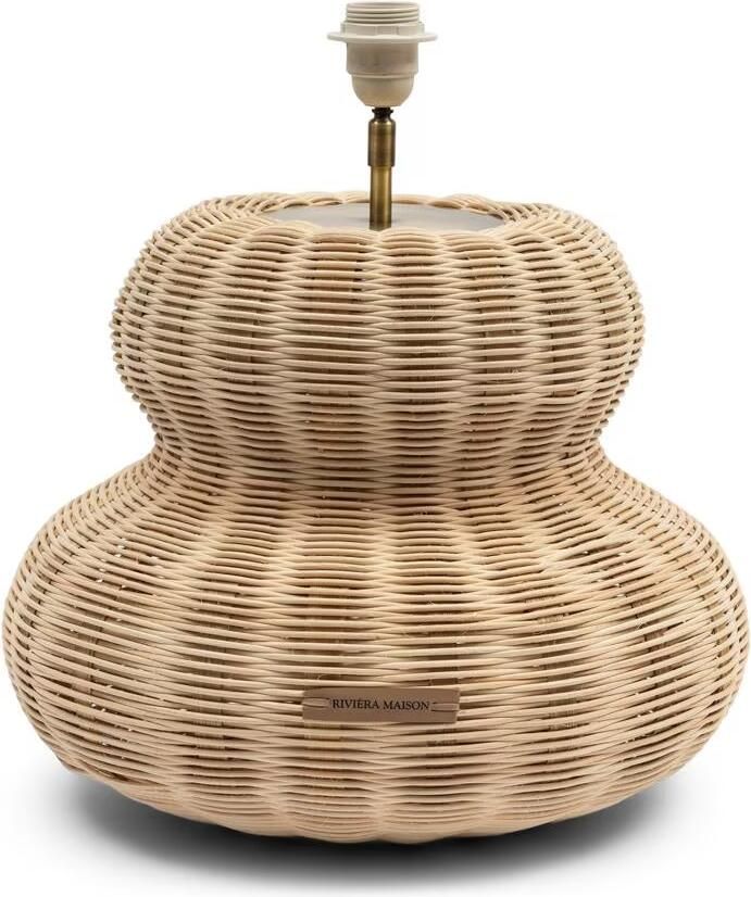 Rivièra Maison Tafellamp Valenton Rattan 43cm (excl. kap) Naturel