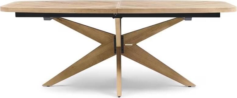 Rivièra Maison Uitschuifbare Deense Ovale Eettafel Portland Eikenhout 200-300 x 105cm Naturel