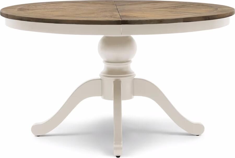 Rivièra Maison Uitschuifbare Eettafel Le Marais Eikenhout 140 190 x 140cm Bruin Rond