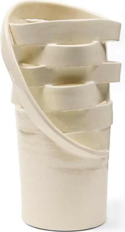 Rivièra Maison Vaas Atelier Fern Aardewerk 40cm Wit