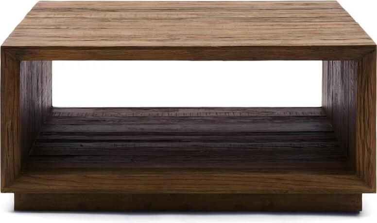Rivièra Maison Vierkante Salontafel Mukaab Eikenhout 90 x 90cm Bruin