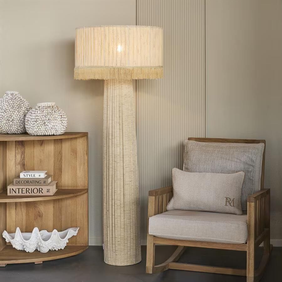 Rivièra Maison Vloerlamp Etiene Polyzijde 160cm Naturel