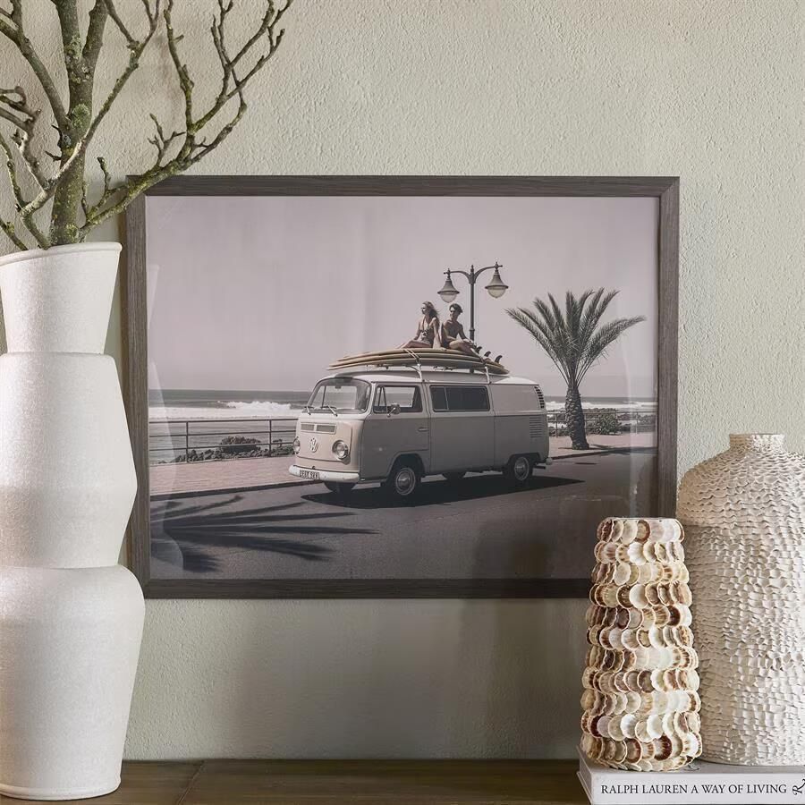 Rivièra Maison Wall Art Sunset Cruiser 85 x 65cm Bruin