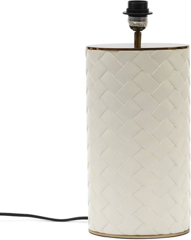 Rivièra Maison Riviera Maison Tafellamp Wit Lampenvoet Alberdina Kunststeen