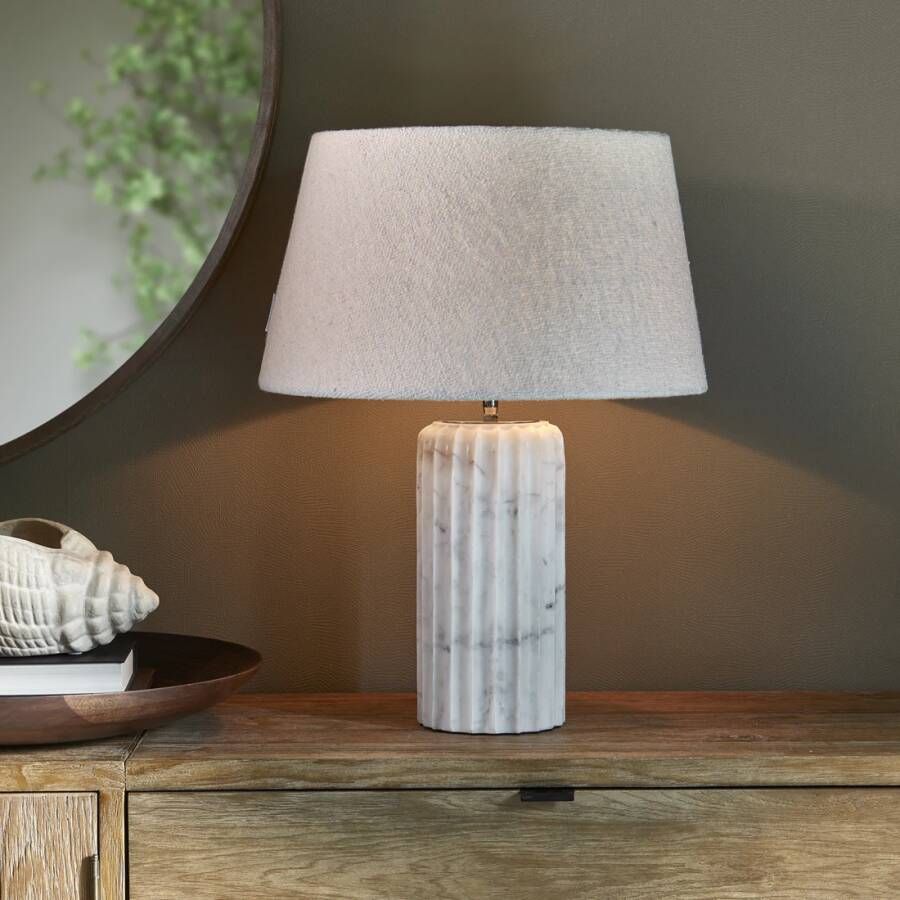 Rivièra Maison Riviera Maison Tafellamp Naturel Brielle Marmer (ØxH) 15x38