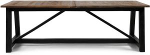 Riviera Maison Eettafel Uitschuifbaar Hudson Dining Table extendable Zwart