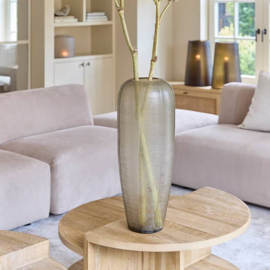 Rivièra Maison Vaas Maxima Glas 65cm Bruin