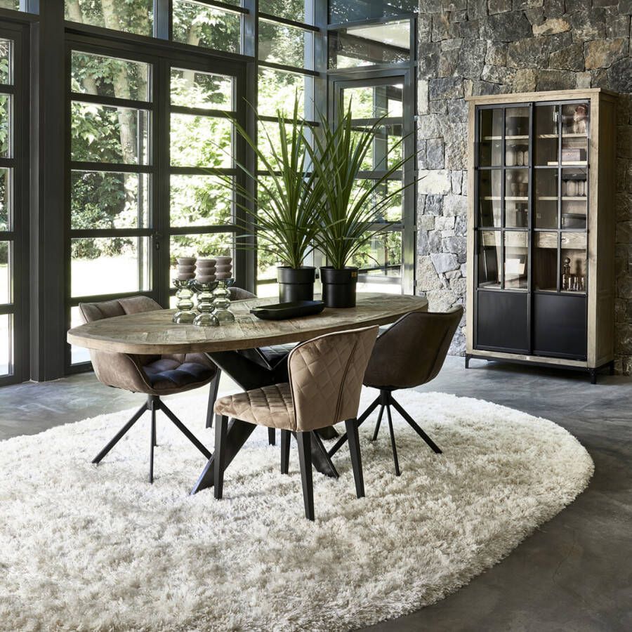 Rivièra Maison Vloerkleed Cecil 390 x 280cm Crème Ovaal