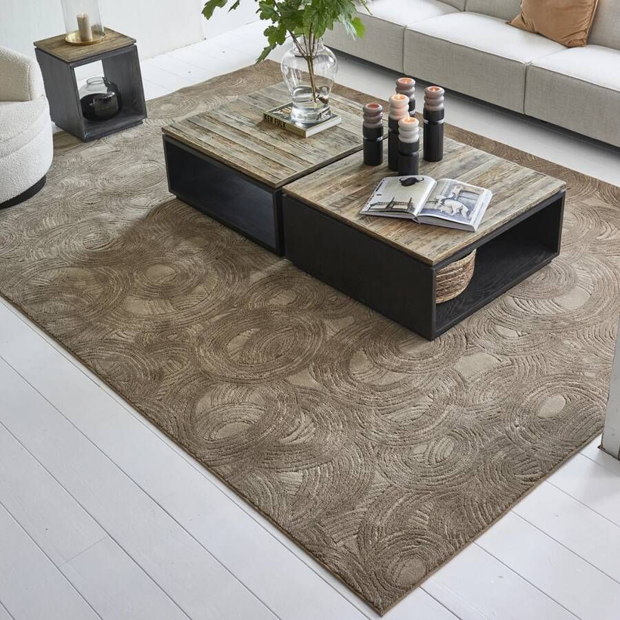 Rivièra Maison Vloerkleed Delfina 200 x 290cm Taupe