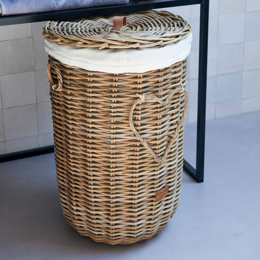 Rivièra Maison Riviera Maison RR Heart Laundry Basket 41.6x42.4x64.6 cm