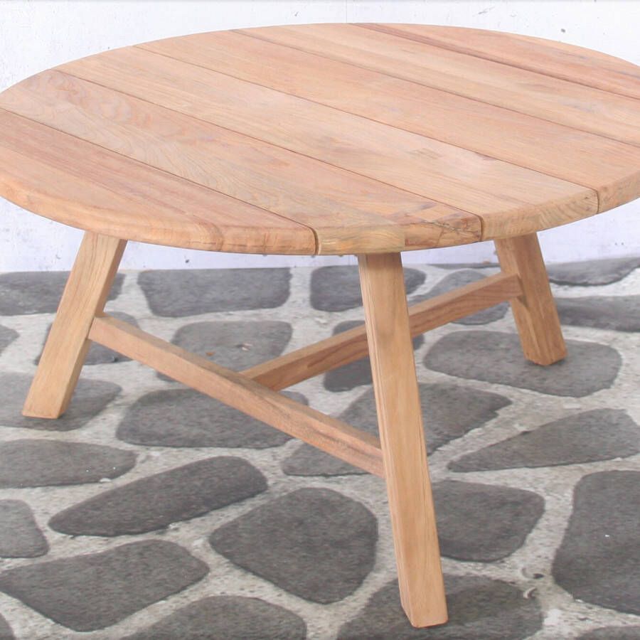 SenS-Line Outdoor Bijzettafel Woody Ø80cm Teak