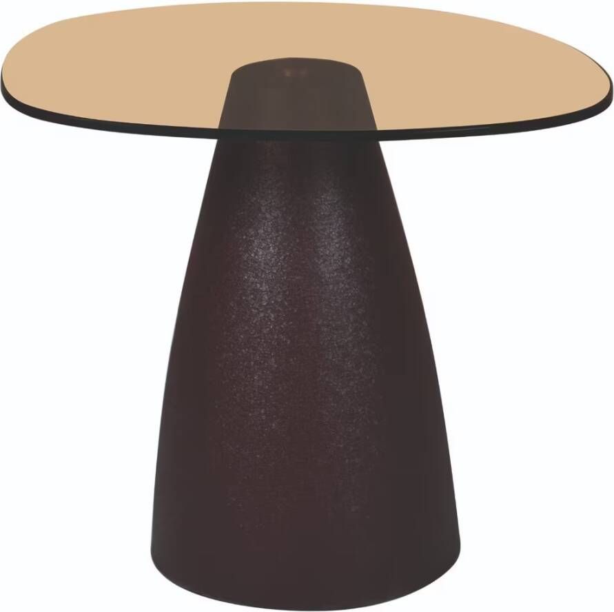 Livingfurn | Bijzettafel Brix Mylon Brown 50cm | Woonkamertafels | Bijzettafel