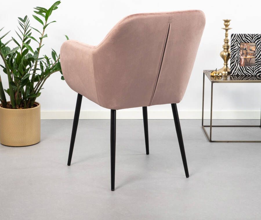 Sohome Eetkamerstoel Albin Velvet Dusty Rose