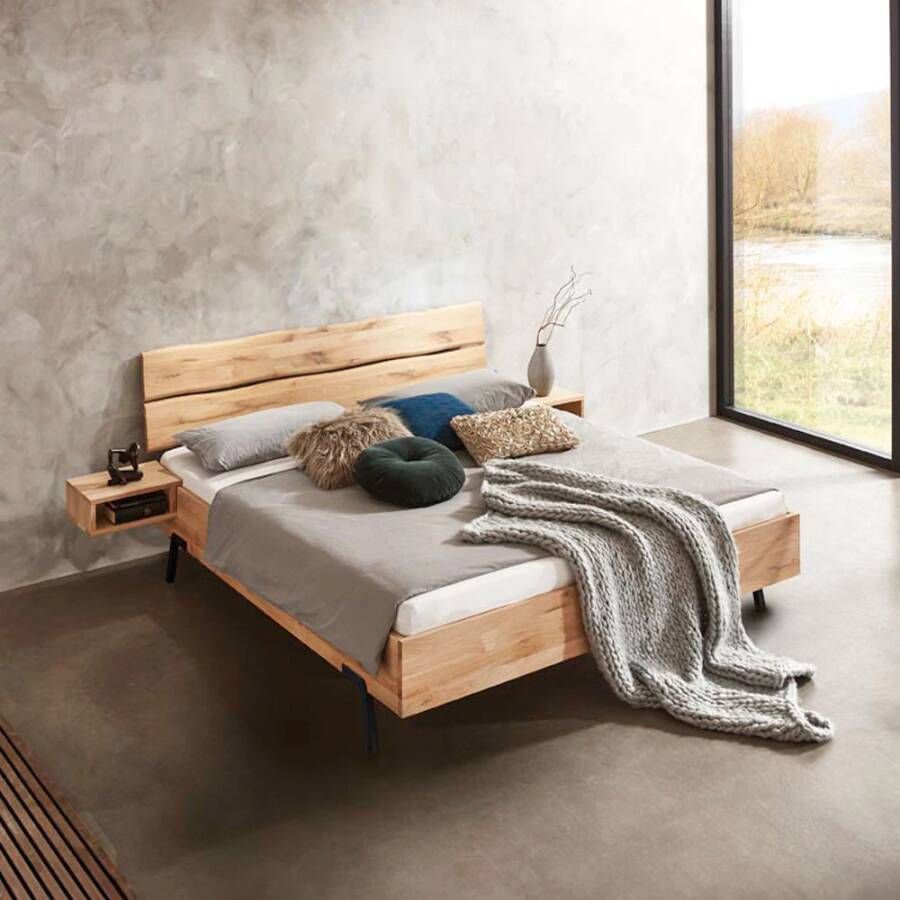 Sohome Houten Bed Rough massief eiken