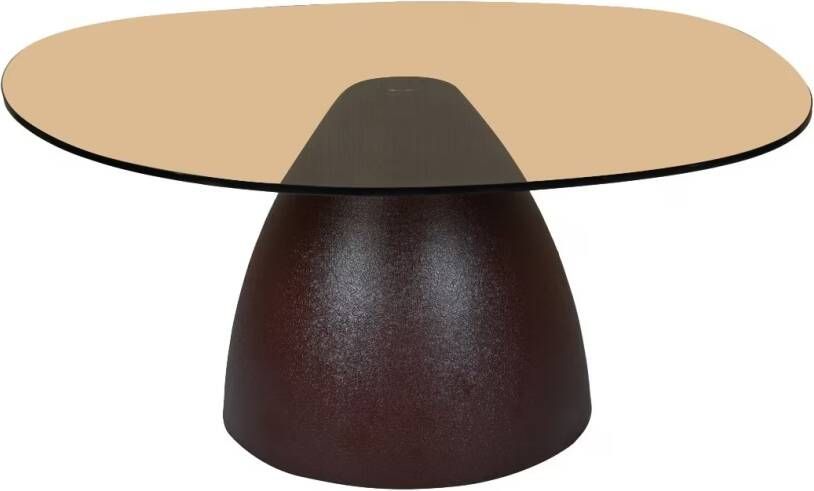 Livingfurn | Salontafel Brix Mylon Brown 86cm | Woonkamertafels | Salontafel