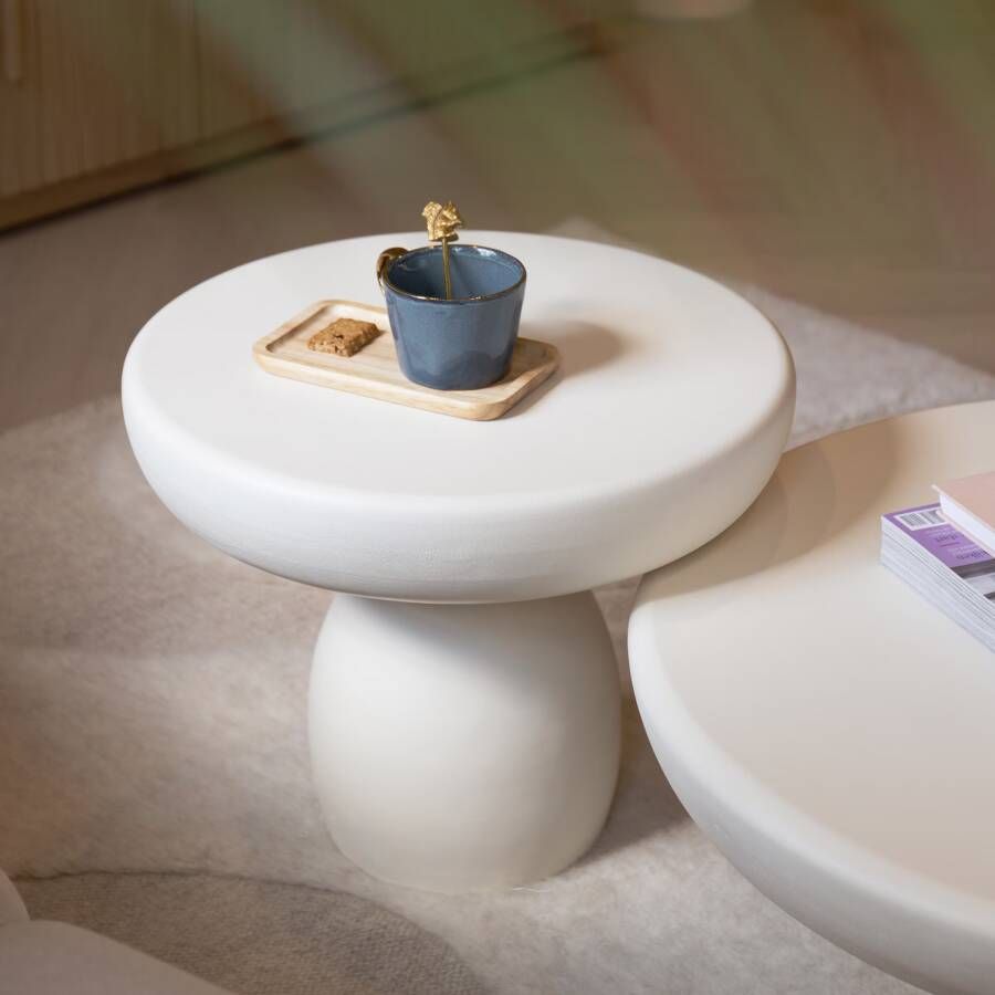 Sohome Ronde Salontafel Jake Beton 50cm Beige