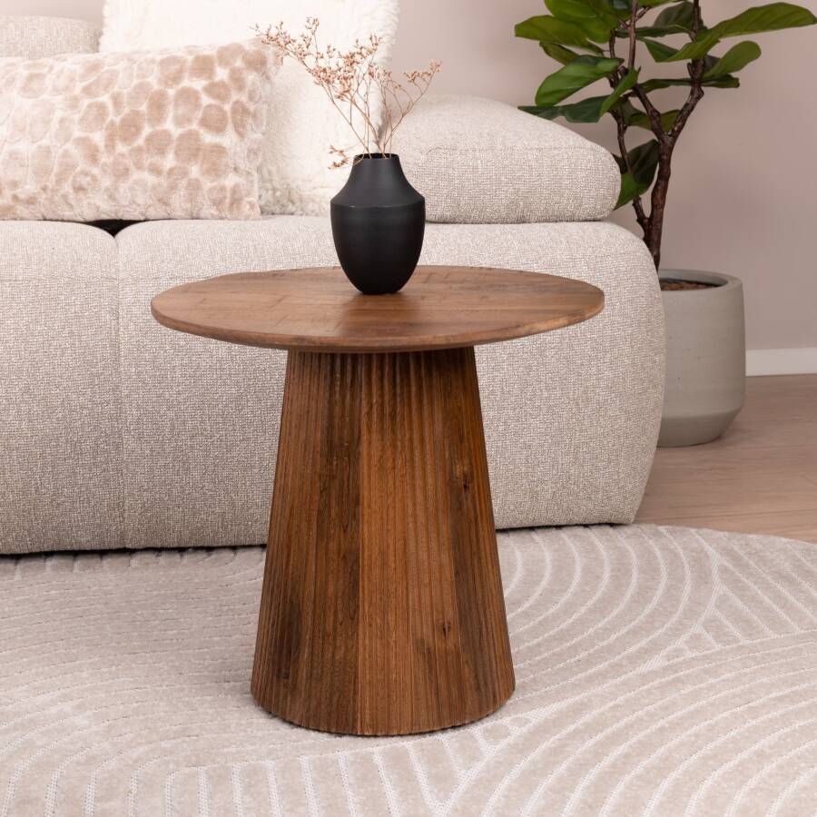 Sohome Ronde Salontafel Olav Mangohout 50cm Bruin