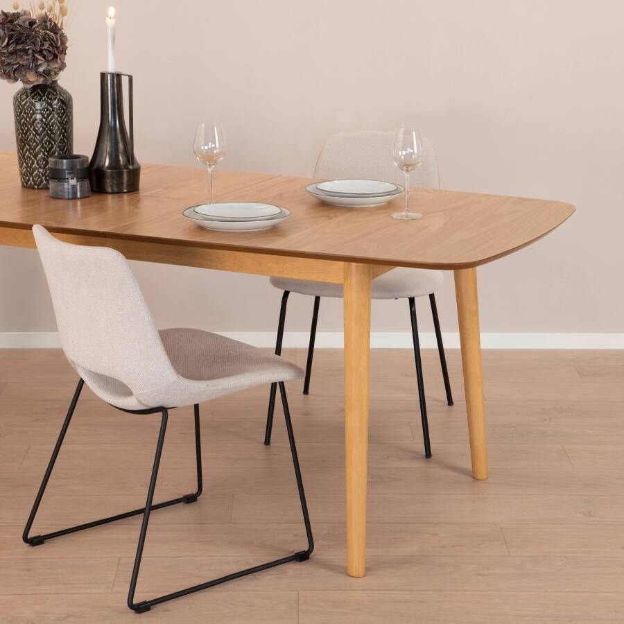 Sohome Uitschuifbare Eettafel Montreux Eiken 180-219 x 90cm Naturel