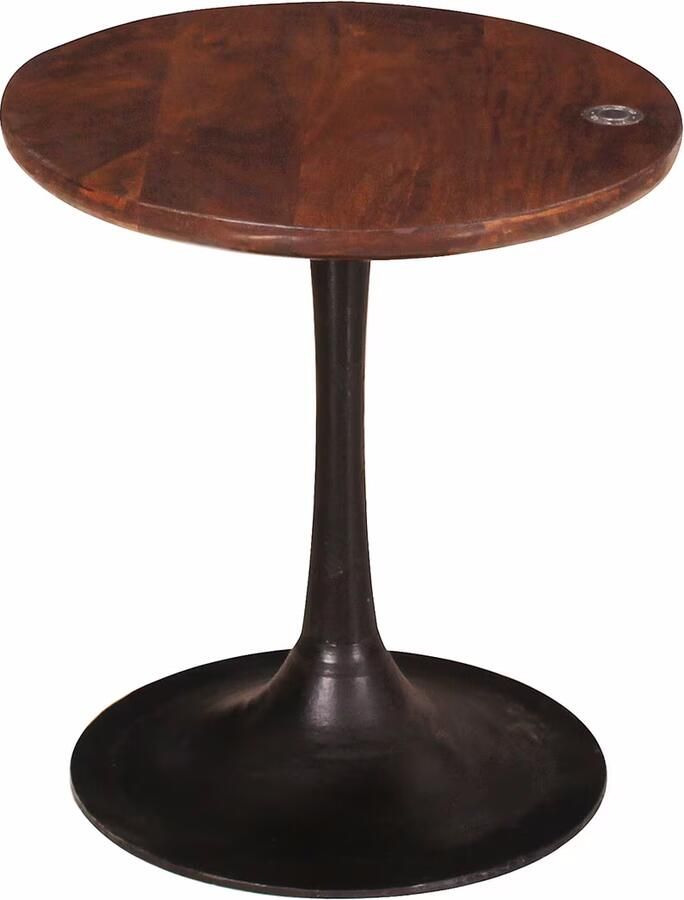 Tom Tailor Bijzettafel Chaz Mangohout 40cm Bruin Rond