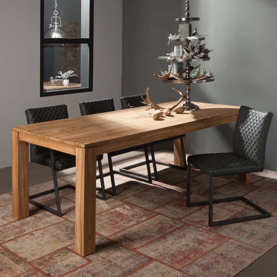 Tower Living Eettafel Corona (Losari) Teak x 80 Bruin