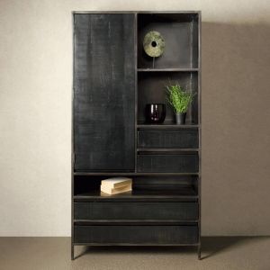 Tower Living Opbergkast Paterno 190 x 100cm Zwart