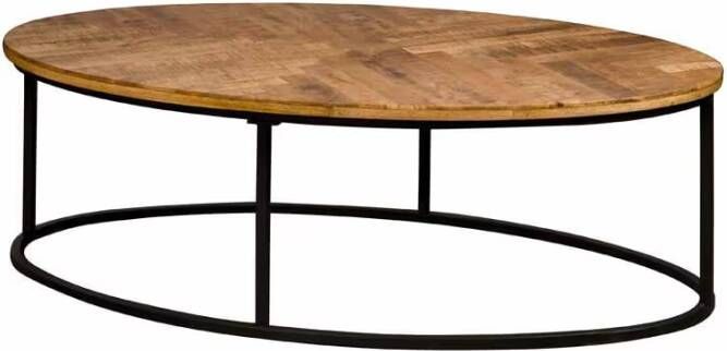Tower Living Ovale Salontafel Viola Mangohout 135 x 75cm Naturel Ovaal