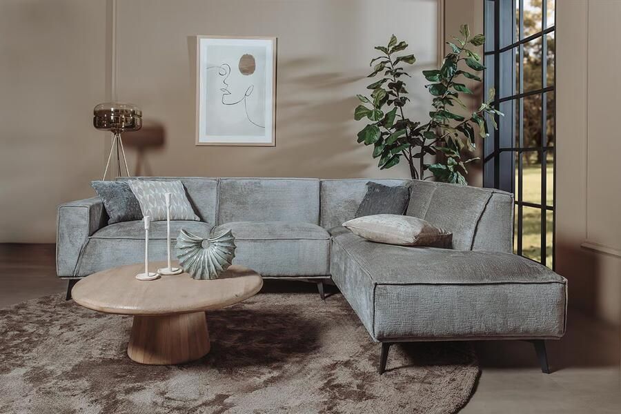 Tower Living 2 5-zits Hoekbank Leeds Rechts 268cm Lichtgrijs