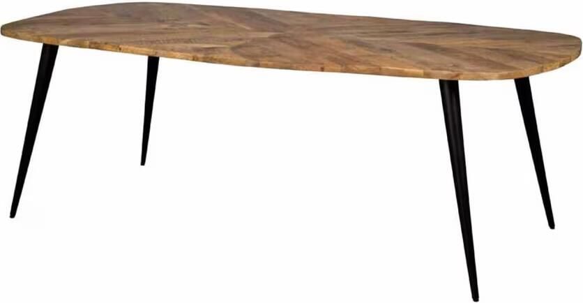 Tower Living Deens Ovale Eettafel Giovanni Mangohout 240 x 110cm Naturel Ovaal