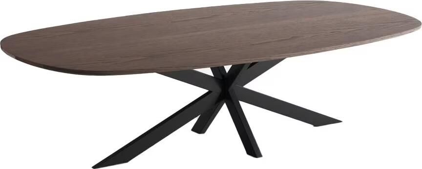 Tower Living Deens Ovale Salontafel San Marino Eiken 135 x 75cm Bruin Ovaal