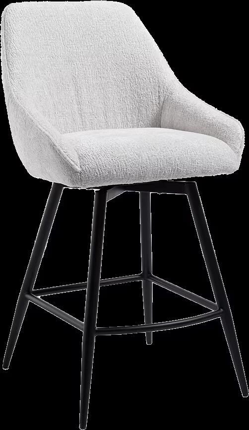 Tower Living Draaibare Barkruk Trino Wit