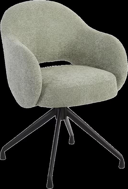 Tower Living Draaibare Eetkamerstoel Porto Geweven stof Olive