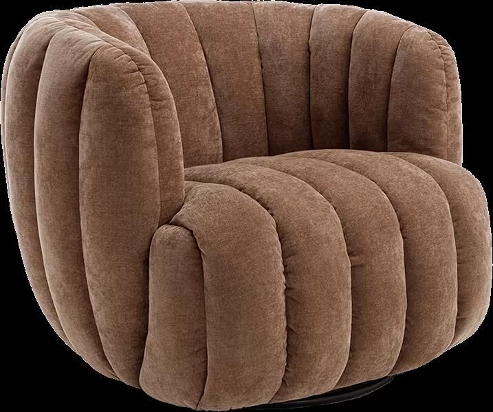 Tower Living Draaifauteuil Verdi Chenille Mocca