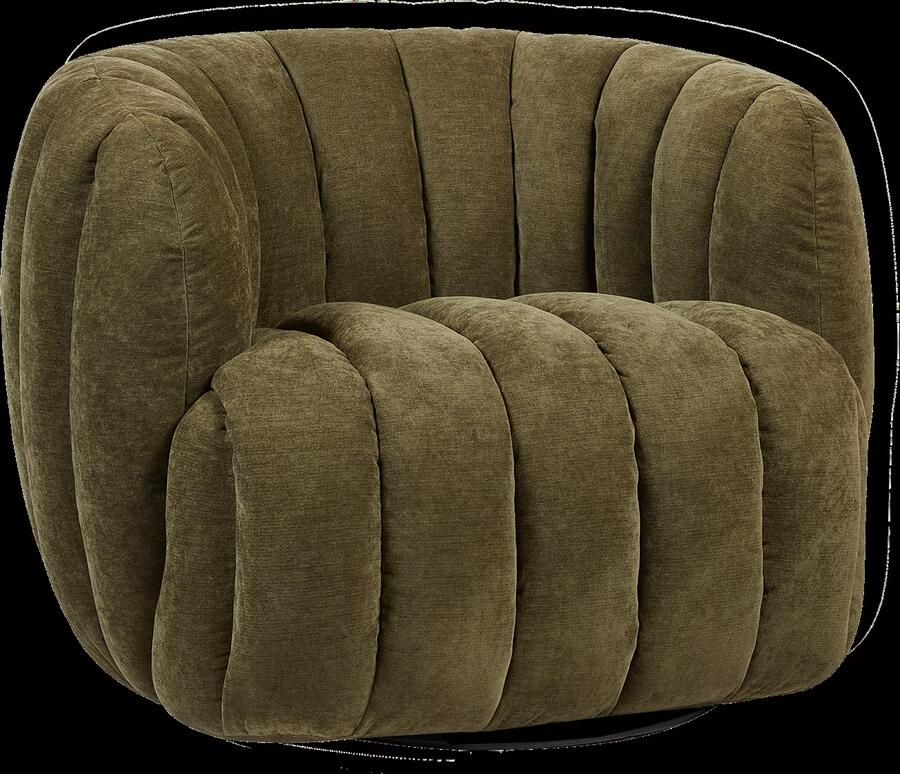 Tower Living Draaifauteuil Verdi Chenille Mosgroen