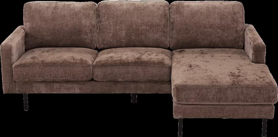 Tower Living Loungebank Cambridge Rechts 230cm Chenille Bruin