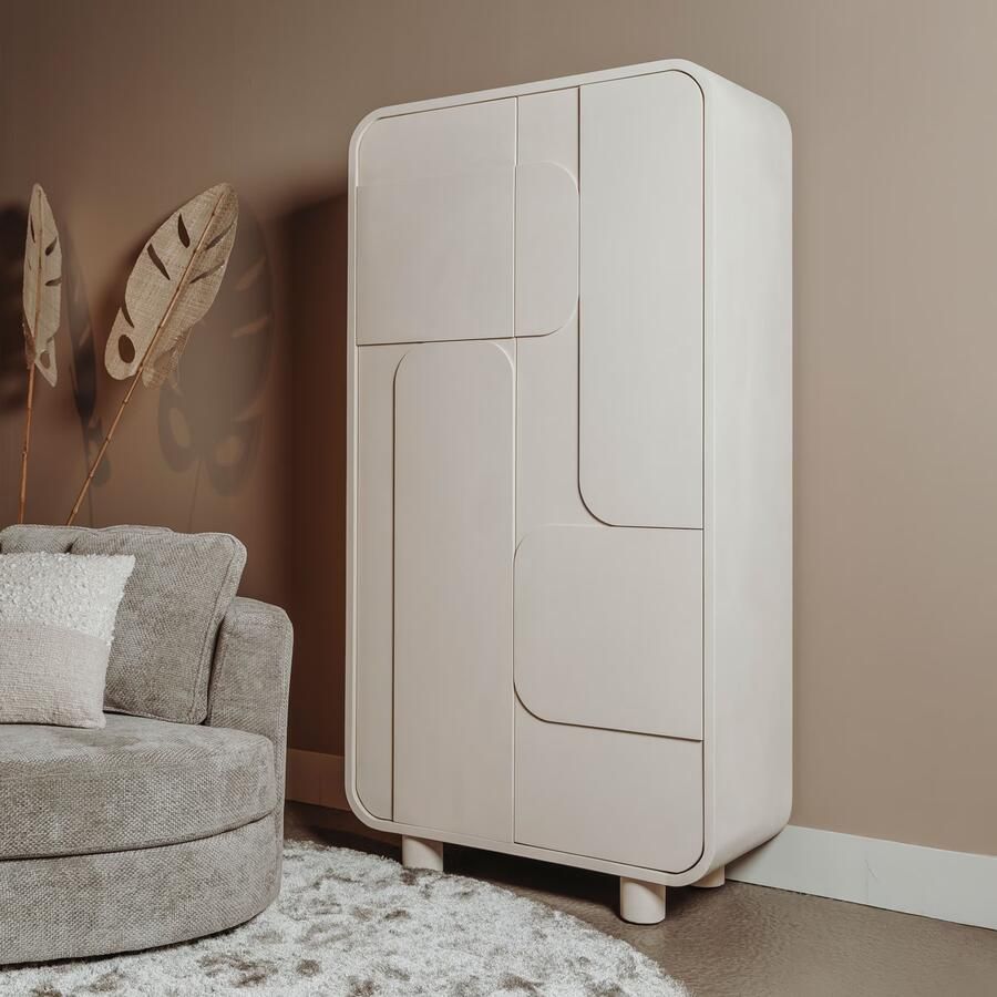 Tower Living Opbergkast Alviano 190 x 100cm Beige